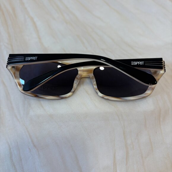 NEW ESPRIT ET 17637 CHOCOLATE/CREAM TINTED LENSES AUTHENTIC SUNGLASSES 59-16 - Picture 7 of 8